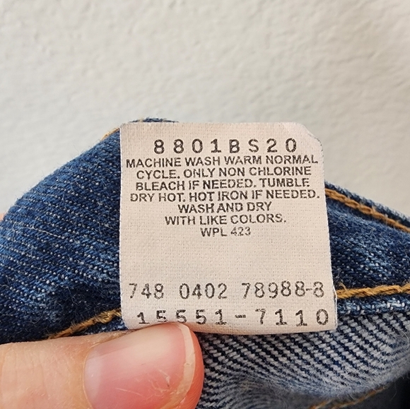 Vintage Levi’s 550 Relaxed Fit Tapered Leg Jeans 14s - Picture 4 of 7